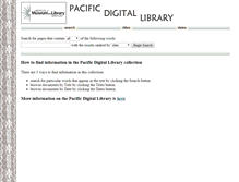 Tablet Screenshot of pacificdigitallibrary.org